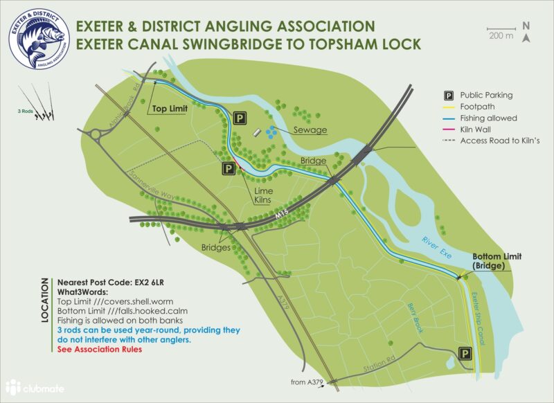 Exeter Canal, from the fishery's own website