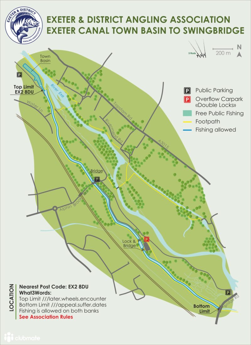 Exeter Canal, from the fishery's own website